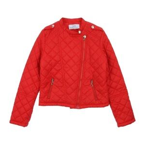 Patrizia Pepe Vibrant Red Quilted Kids Jacket